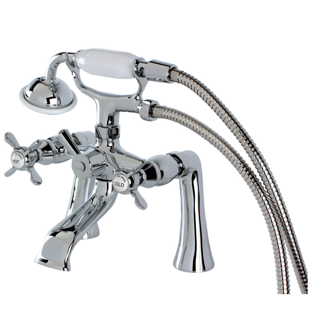 Kingston Brass KS288C Essex Clawfoot Tub Faucet with Hand Shower, Polished Chrome - BNGBath