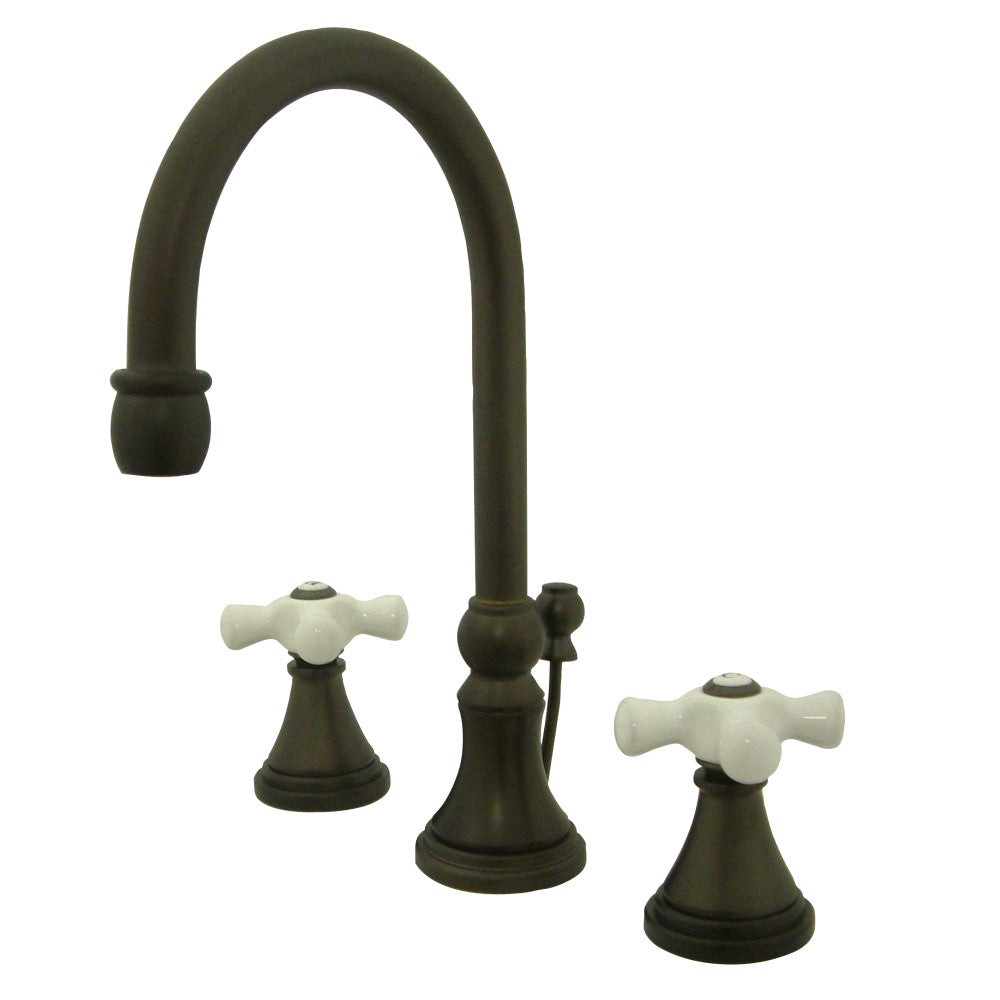 Kingston Brass KS2985PX 8 in. Widespread Bathroom Faucet, Oil Rubbed Bronze - BNGBath
