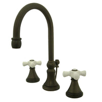 Thumbnail for Kingston Brass KS2985PX 8 in. Widespread Bathroom Faucet, Oil Rubbed Bronze - BNGBath