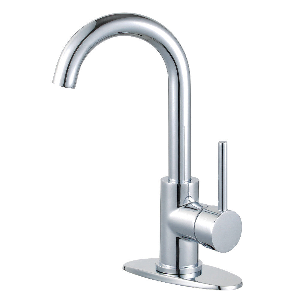 Fauceture LS8431DL Concord Single-Handle Bathroom Faucet with Push Pop-Up, Polished Chrome - BNGBath