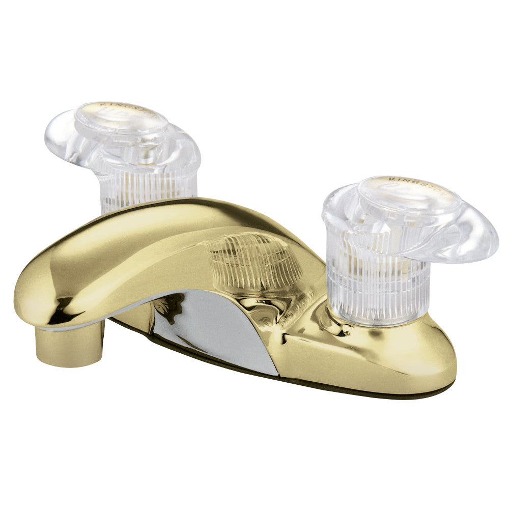 Kingston Brass KB6152LP 4 in. Centerset Bathroom Faucet, Polished Brass - BNGBath