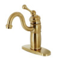 Thumbnail for Kingston Brass KB1487BL Vintage Single-Handle Monoblock Bar Faucet, Brushed Brass - BNGBath