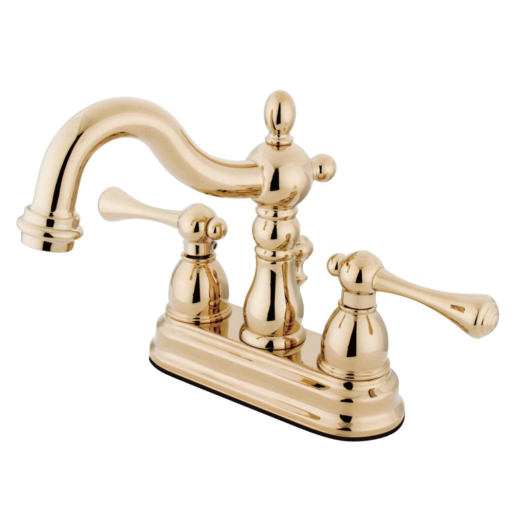 Kingston Brass KS1602BL 4 in. Centerset Bathroom Faucet, Polished Brass - BNGBath