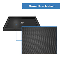 Thumbnail for DreamLine Flex 34 in. D x 42 in. W x 74 3/4 in. H Semi-Frameless Pivot Shower Door and SlimLine Shower Base Kit - BNGBath