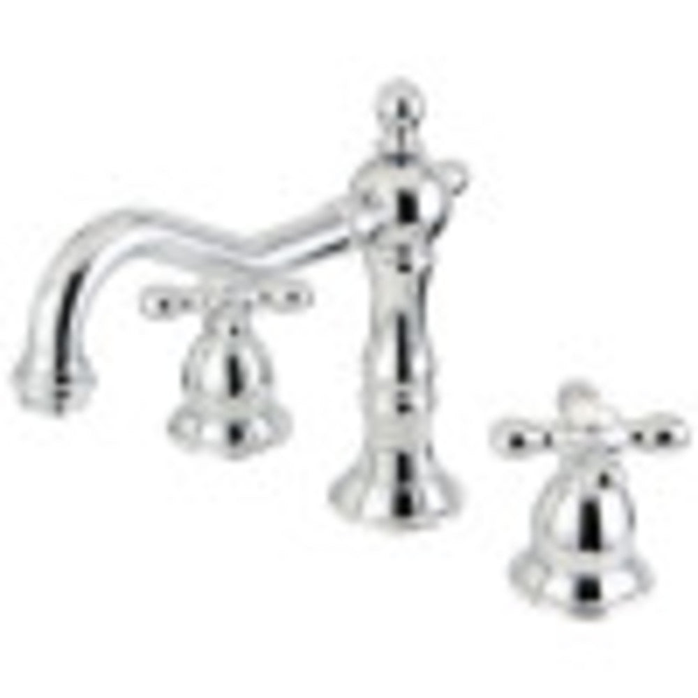 Kingston Brass CC58L1 8 to 16 in. Widespread Bathroom Faucet, Polished Chrome - BNGBath