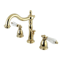 Thumbnail for Kingston Brass KB1972WLL Wilshire Widespread Bathroom Faucet with Brass Pop-Up, Polished Brass - BNGBath