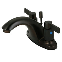 Thumbnail for Kingston Brass KB8645NDL 4 in. Centerset Bathroom Faucet, Oil Rubbed Bronze - BNGBath