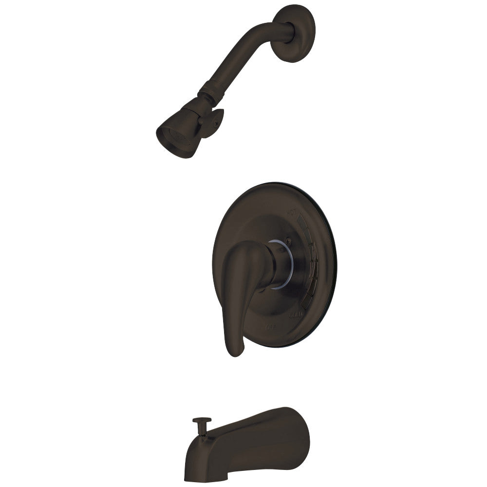 Kingston Brass KB655 Tub and Shower Faucet, Oil Rubbed Bronze - BNGBath