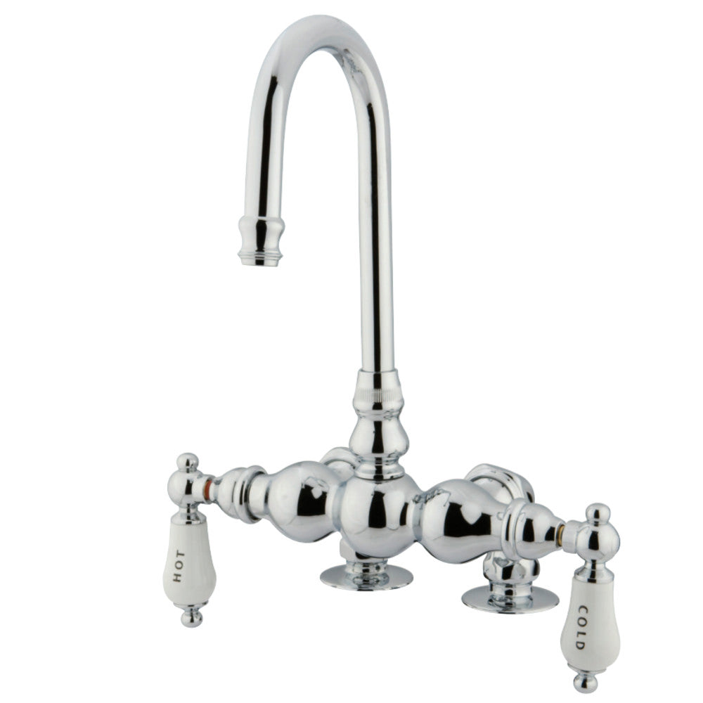 Kingston Brass CC96T1 Vintage 3-3/8-Inch Deck Mount Tub Faucet, Polished Chrome - BNGBath