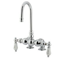 Thumbnail for Kingston Brass CC96T1 Vintage 3-3/8-Inch Deck Mount Tub Faucet, Polished Chrome - BNGBath