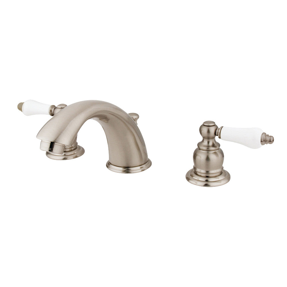 Kingston Brass KB978B Widespread Bathroom Faucet, Brushed Nickel - BNGBath