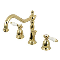 Thumbnail for Kingston Brass KS1992BPL 8 in. Widespread Bathroom Faucet, Polished Brass - BNGBath