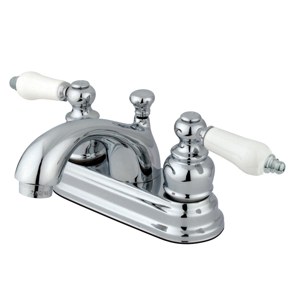 Kingston Brass KB2601PL 4 in. Centerset Bathroom Faucet, Polished Chrome - BNGBath