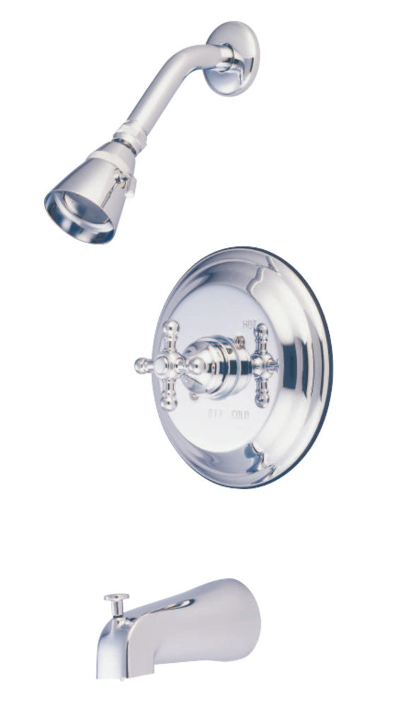 Kingston Brass KB2631BX Metropolitan Tub & Shower Faucet, Polished Chrome - BNGBath