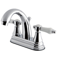 Thumbnail for Kingston Brass KS7611BPL 4 in. Centerset Bathroom Faucet, Polished Chrome - BNGBath