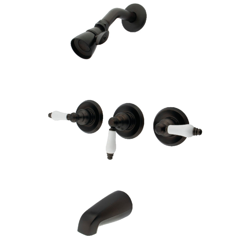 Kingston Brass KB235PL Tub and Shower Fauect, Oil Rubbed Bronze - BNGBath