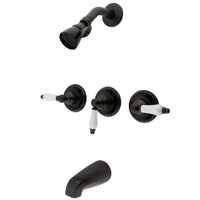 Thumbnail for Kingston Brass KB235PL Tub and Shower Fauect, Oil Rubbed Bronze - BNGBath