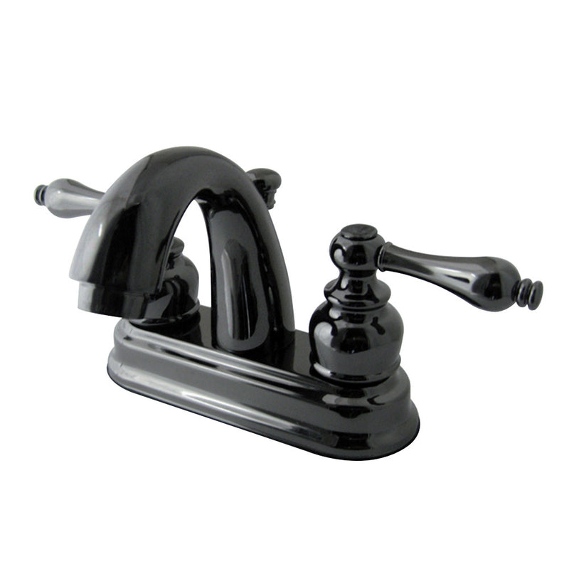 Kingston Brass NB5610AL 4 in. Centerset Bathroom Faucet, Black Stainless Steel - BNGBath
