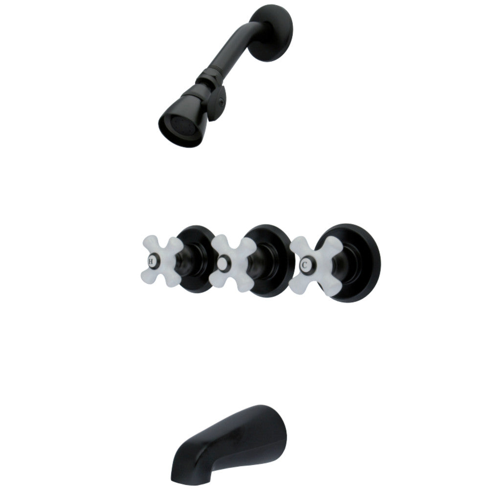 Kingston Brass KB235PX Tub and Shower Faucet, Oil Rubbed Bronze - BNGBath