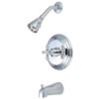 Thumbnail for Kingston Brass KB3631AX Restoration Tub & Shower Faucet, Polished Chrome - BNGBath