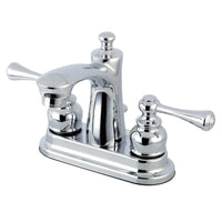 Thumbnail for Kingston Brass FB7621BL 4 in. Centerset Bathroom Faucet, Polished Chrome - BNGBath