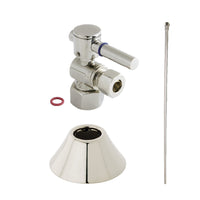 Thumbnail for Kingston Brass CC43106DLTKB30 Modern Plumbing Toilet Trim Kit, Polished Nickel - BNGBath
