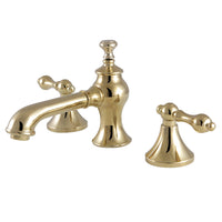 Thumbnail for Kingston Brass KC7062AL Vintage 8 in. Widespread Bathroom Faucet, Polished Brass - BNGBath