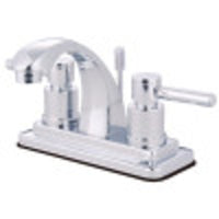 Thumbnail for Kingston Brass KS4641DL 4 in. Centerset Bathroom Faucet, Polished Chrome - BNGBath
