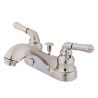 Thumbnail for Kingston Brass KB0828 4 in. Centerset Bathroom Faucet, Brushed Nickel - BNGBath