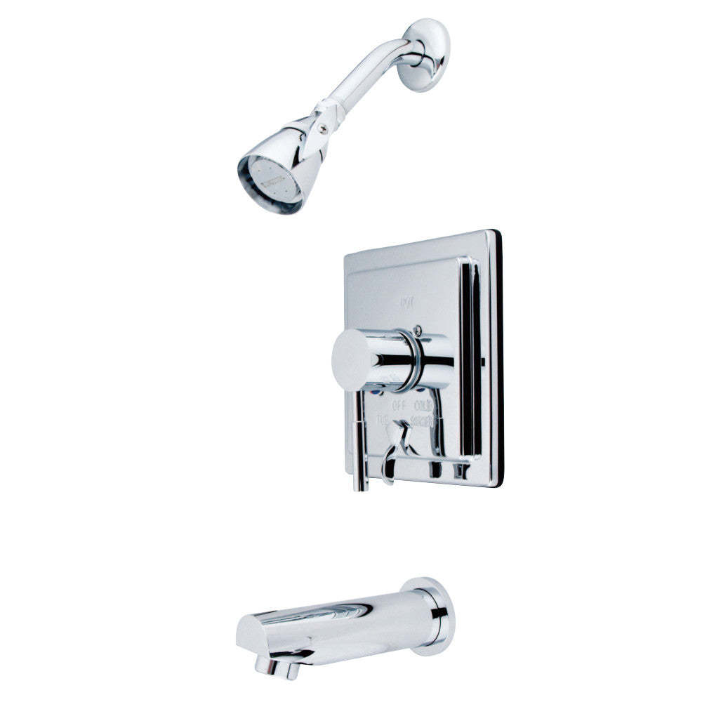 Kingston Brass KB86510DL Concord Sungle-Handle Tub and Shower Faucet, Polished Chrome - BNGBath