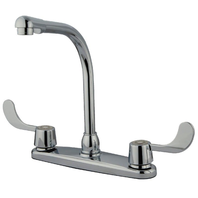 Kingston Brass KB761 8-Inch Centerset Kitchen Faucet, Polished Chrome - BNGBath