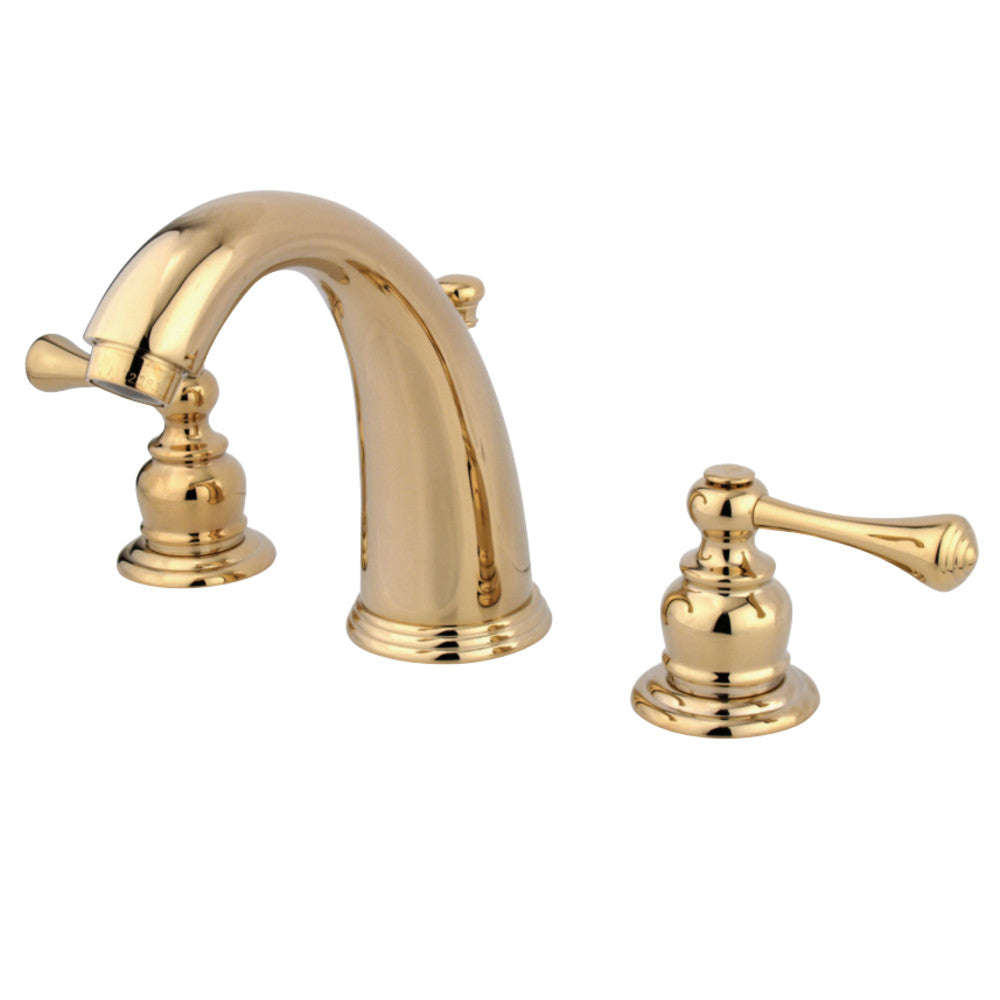 Kingston Brass KB982BL 8 to 16 in. Widespread Bathroom Faucet, Polished Brass - BNGBath