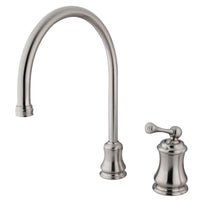 Thumbnail for Kingston Brass KS3818BLLS Single-Handle Kitchen Faucet, Brushed Nickel - BNGBath