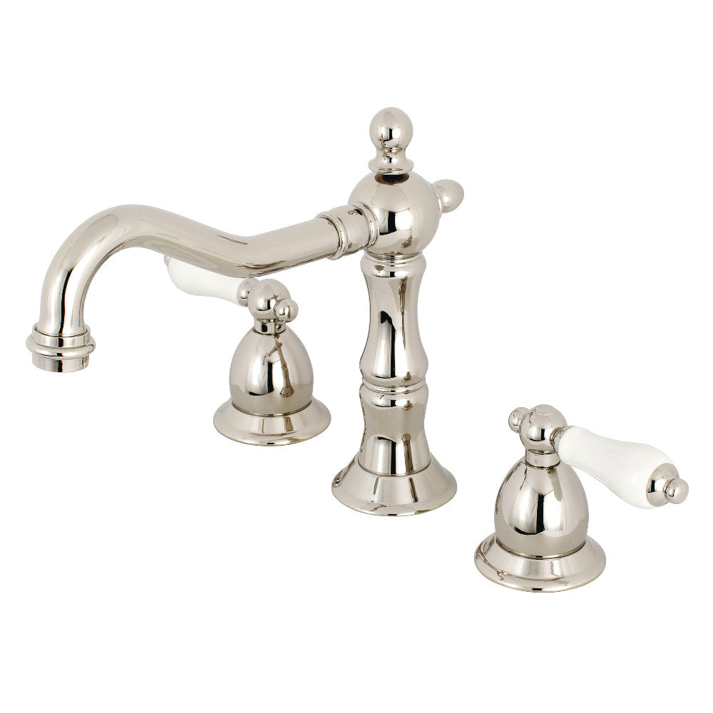 Kingston Brass KS1976PL 8 in. Widespread Bathroom Faucet, Polished Nickel - BNGBath