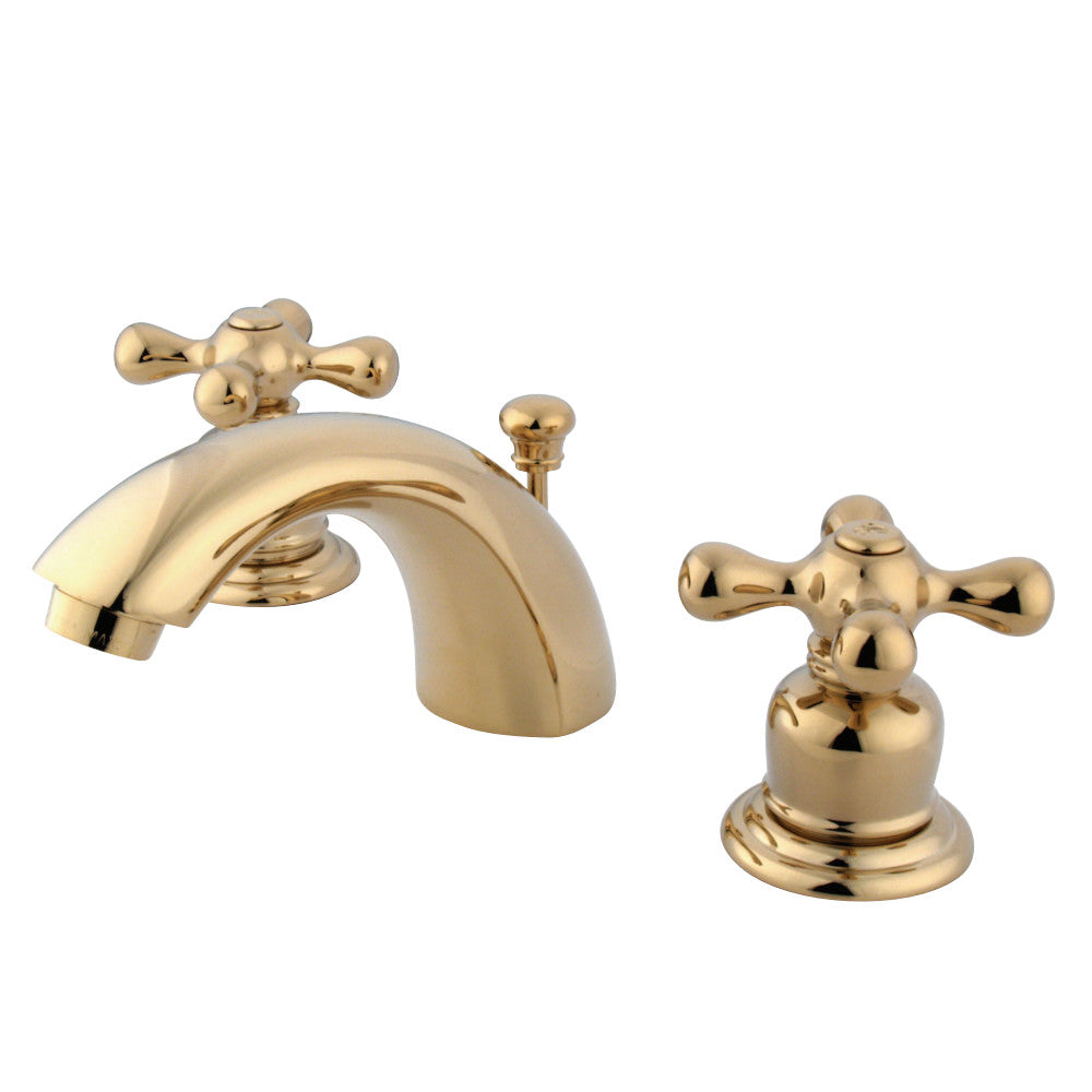 Kingston Brass GKB942AX Mini-Widespread Bathroom Faucet, Polished Brass - BNGBath