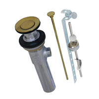 Thumbnail for Kingston Brass KB1007SB Brass Pop-Up Drain with Overflow, Brushed Brass - BNGBath