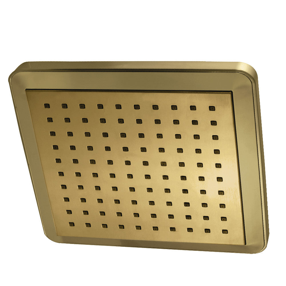 Kingston Brass K250A7 Claremont 9-5/8" Square Rainfall Shower Head, Brushed Brass - BNGBath