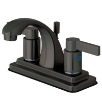 Thumbnail for Kingston Brass KB4645NDL 4 in. Centerset Bathroom Faucet, Oil Rubbed Bronze - BNGBath