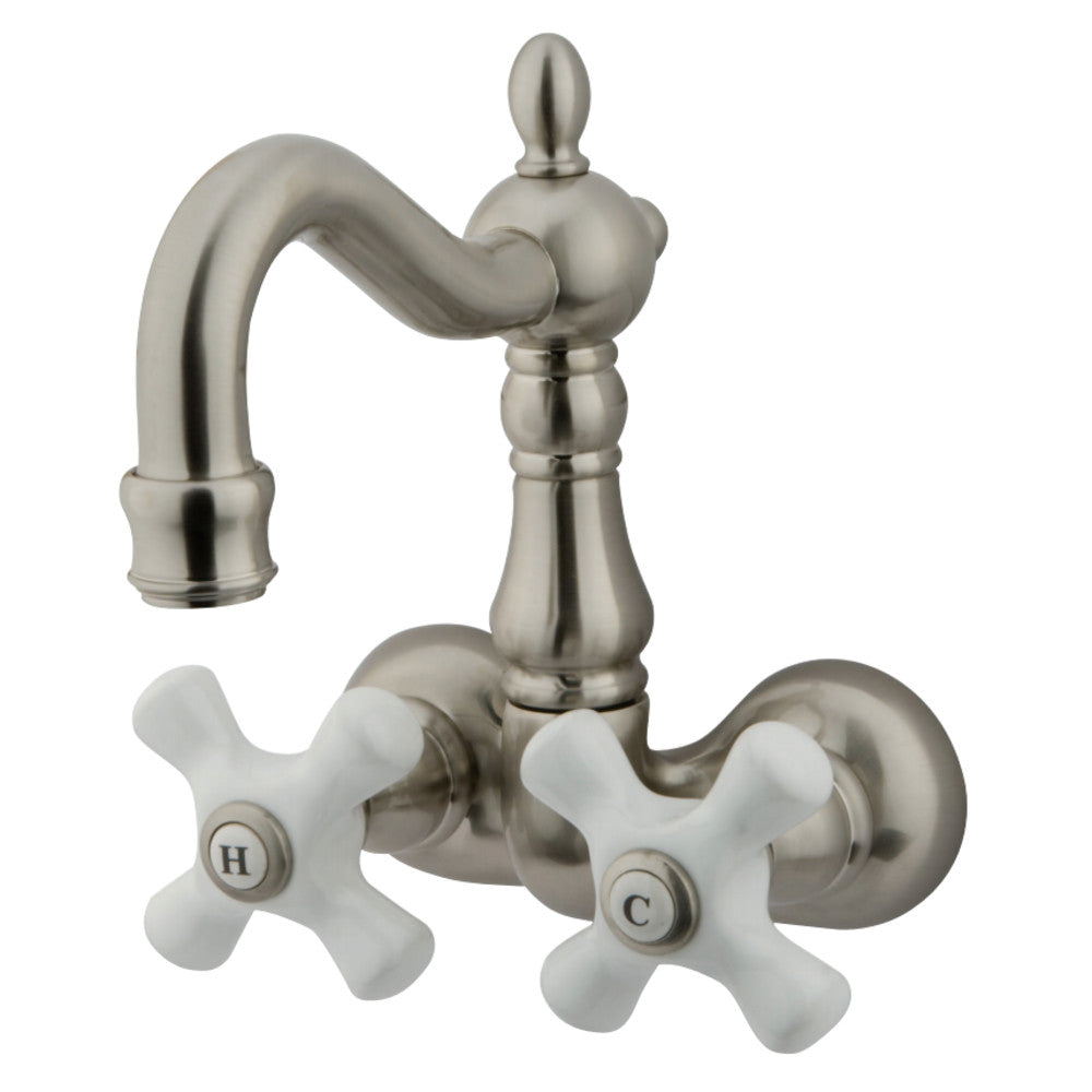 Kingston Brass CC1079T8 Vintage 3-3/8-Inch Wall Mount Tub Faucet, Brushed Nickel - BNGBath