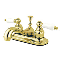 Thumbnail for Kingston Brass KB602PL Restoration 4 in. Centerset Bathroom Faucet, Polished Brass - BNGBath