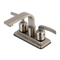 Thumbnail for Kingston Brass KB8468EFL Centurion 4-Inch Centerset Bathroom Faucet, Brushed Nickel - BNGBath