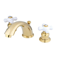 Thumbnail for Kingston Brass GKB962PX Widespread Bathroom Faucet, Polished Brass - BNGBath