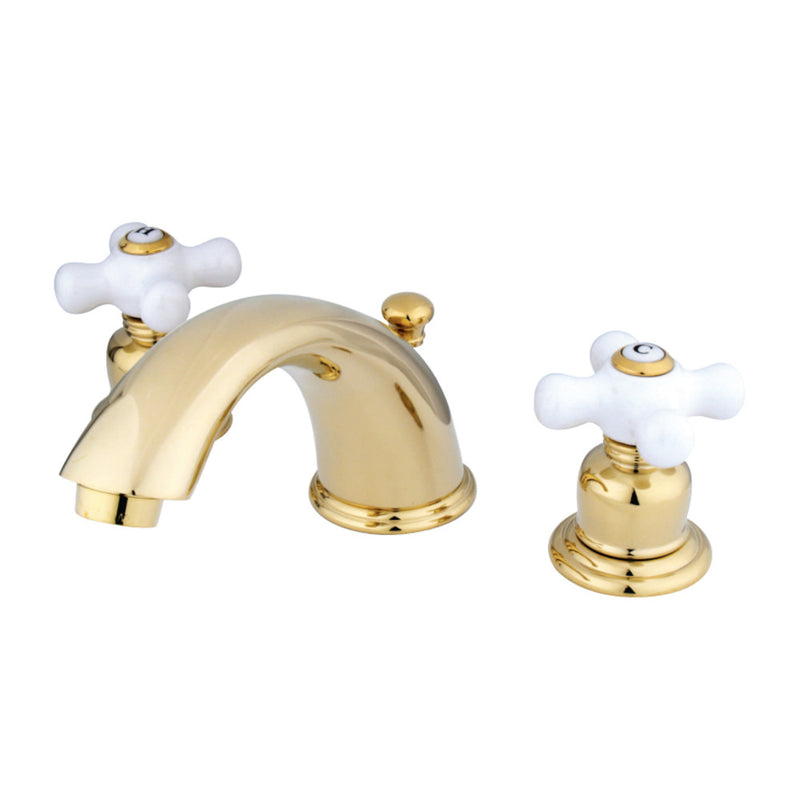 Kingston Brass GKB962PX Widespread Bathroom Faucet, Polished Brass - BNGBath