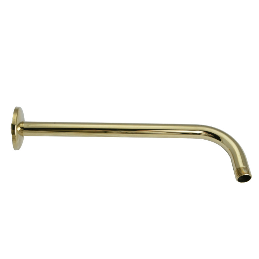 Kingston Brass K112A2 Claremont 12" Rain Drop Shower Arm, Polished Brass - BNGBath