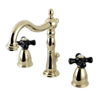 Thumbnail for Kingston Brass KB1972PKX Duchess Widespread Bathroom Faucet with Brass Pop-Up, Polished Brass - BNGBath