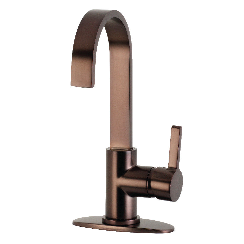 Kingston Brass LS8615CTL Continental One-Handle 1-Hole Deck Mounted Bar Faucet, Oil Rubbed Bronze - BNGBath