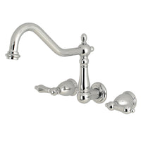 Thumbnail for Kingston Brass KS1281AL Wall Mount Kitchen Faucet, Polished Chrome - BNGBath