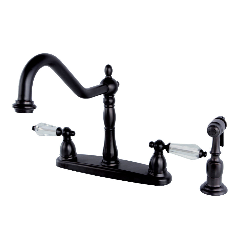 Kingston Brass KB1755WLLBS Wilshire Centerset Kitchen Faucet, Oil Rubbed Bronze - BNGBath