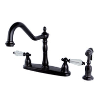 Thumbnail for Kingston Brass KB1755WLLBS Wilshire Centerset Kitchen Faucet, Oil Rubbed Bronze - BNGBath