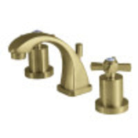 Thumbnail for Kingston Brass KS4947ZX 8 in. Widespread Bathroom Faucet, Brushed Brass - BNGBath
